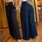 ⏳Time-Limited Special👖💕Women's High-Waist Wide-Leg Trousers with Belt Accent