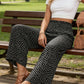 💗LAST DAY SALE 50% OFF⏰Women's Smocked High Waist Wide Leg Pants👖