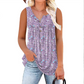 📢📢50% OFF !!🌴Women's Printed Button Sleeveless Top