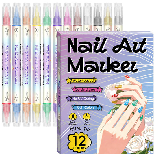 🥳Last Day-50% Off🎨💅12 Colors Nail Art Pens Set