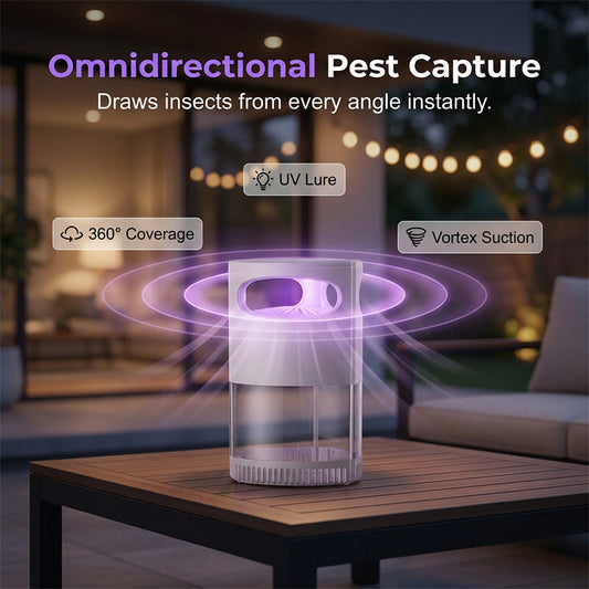 🏆Best Seller-50% OFF💥Silent Insect Trap – UV Light & Gentle Suction Catcher 🪰✨ Chemical-Free Plug-In Fly & Moth Trap for Kitchen, Bedroom & Office 🏡🔌