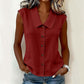 Women’s V-Neck Button-Down Top