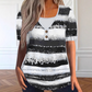 🌺Summer Hot Sale 60% OFF💐Women's Plus Size Faux Two-Piece Striped Henley Top