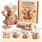 🎁🐁Handcrafted Vintage Mouse Plush Sewing Kit