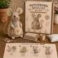 🎁🐁Handcrafted Vintage Mouse Plush Sewing Kit