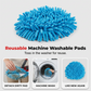 🧹Chenille Spin Mop Head Replacement – ✨Ultra-Absorbent Microfiber Refill Pads | Wet & Dry Use | Machine Washable | Fits Most Spin Mops ✨