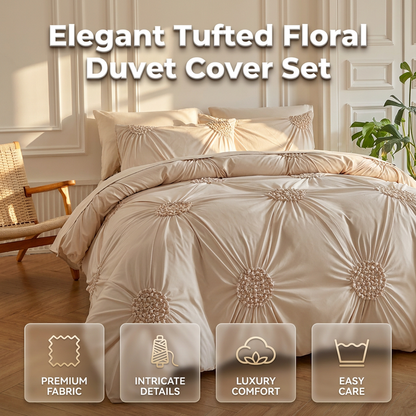 🏆Best Seller-50% OFF☁️Elegant Pinch Pleat Duvet Cover Set