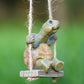 ⏳LAST DAY SALE ONLY ￡9.99!!⏰Whimsical Turtle Swing Decor – A Charming Hanging Ornament for Garden, Patio & Indoor Spaces 🌿✨