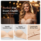 ⏳LAST WEEK SALE -ONLY £8.99!🖤💐Women's Convertible Strapless Minimiser Bandeau Bra Underwire Unlined for Large Bust
