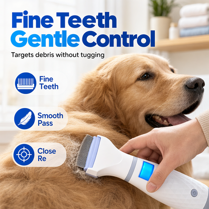🔥Hot Sale 50% OFF🔥🐾Electric Flea Comb for Pets – USB Rechargeable, Fine Teeth, Chemical-Free 🐾
