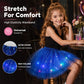 🌟Last Day 50%OFF!🎁✨LED Light Up Sequin Tutu Skirt Star Mesh Princess Skirt for Girls and Adults
