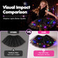 🌟Last Day 50%OFF!🎁✨LED Light Up Sequin Tutu Skirt Star Mesh Princess Skirt for Girls and Adults