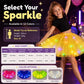 🌟Last Day 50%OFF!🎁✨LED Light Up Sequin Tutu Skirt Star Mesh Princess Skirt for Girls and Adults