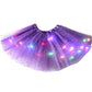 🌟Last Day 50%OFF!🎁✨LED Light Up Sequin Tutu Skirt Star Mesh Princess Skirt for Girls and Adults