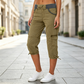 ❤️‍🔥50% OFF NOW !🌸Women's High-Waist Cargo Capri Pants with Pockets