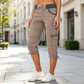 ❤️‍🔥50% OFF NOW !🌸Women's High-Waist Cargo Capri Pants with Pockets