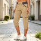 ❤️‍🔥50% OFF NOW !🌸Women's High-Waist Cargo Capri Pants with Pockets