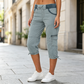 ❤️‍🔥50% OFF NOW !🌸Women's High-Waist Cargo Capri Pants with Pockets