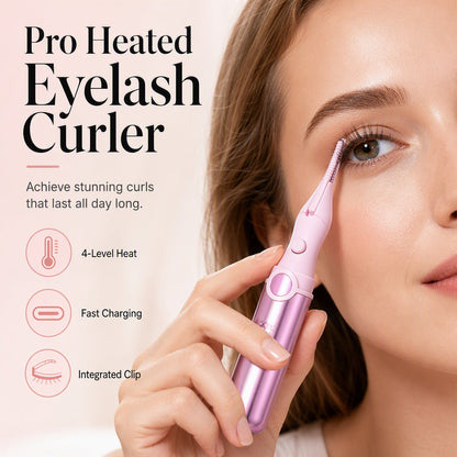 💐Last Day Special Price £7.99‼️✨Rechargeable Heated Eyelash Curler | Get Long-Lasting Perfect Lash Curls Anytime🔋