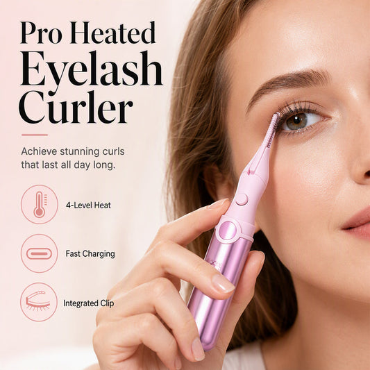 💐Last Day Special Price £7.99‼️✨Rechargeable Heated Eyelash Curler | Get Long-Lasting Perfect Lash Curls Anytime🔋