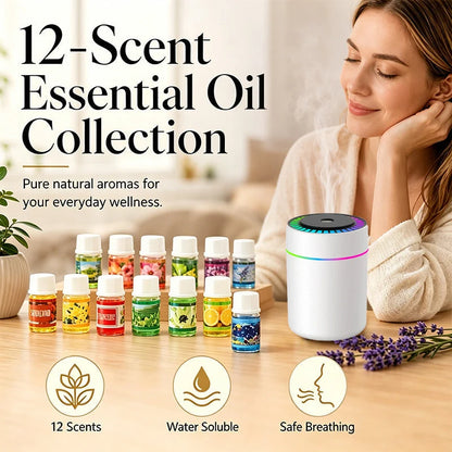 ✨50% OFF!! 🩵Mini USB Air Humidifier with Colorful Light for Bedroom and Car