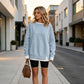 🍁Autumn Sale 50% OFF!👚Women's Loose Faux Two‑Piece Sweatshirt