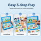 🎀50% OFF📒Kids Magnetic Quiet Book🧩Folding Puzzle Scene Early Educational Toy for Boys Girls👦