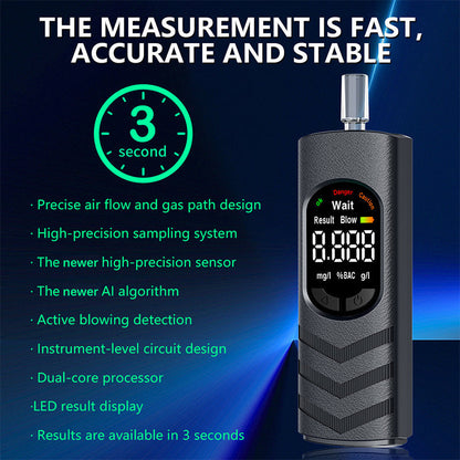 📢📢50% OFF !! 🚔Rechargeable Alcohol Tester with LCD Screen and Voice Broadcast