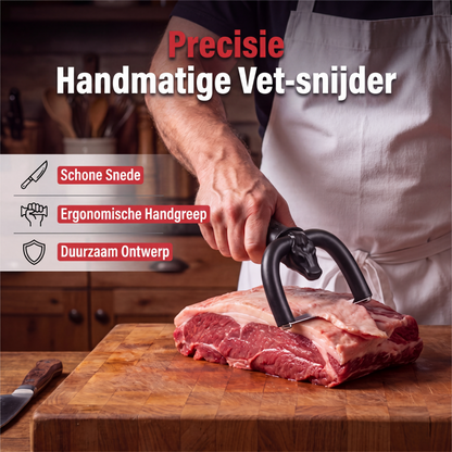 👍Last Day-50% OFF🔪🥩Handheld Fat Trimmer – U-Shaped Blade, Stainless Steel & Ergonomic Grip – Trim Fat, Save Lean Meat 🍖