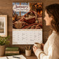 😻2027 Cats Chillin' with Books Wall Calendar