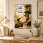 😻2027 Cats Chillin' with Books Wall Calendar