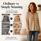 😍Women's V Neck Knit Sweater