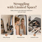 🪞 Foldable Full-Length Mirror: Hanging Door/Wall Mirror, Silver Glass, Space-Saving, Travel