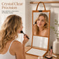🪞 Foldable Full-Length Mirror: Hanging Door/Wall Mirror, Silver Glass, Space-Saving, Travel