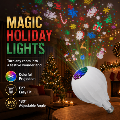 🎁2026 New Arrivals 50% OFF🎅💥Rotating Christmas Projector Bulb | 16 Patterns