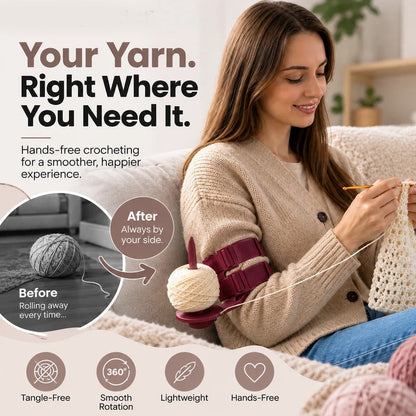 🩷Gift Idea-60% OFF🩷Wearable Arm Yarn Holder with Adjustable Dual Straps