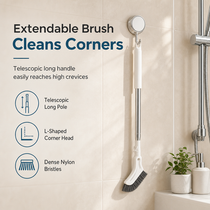⏳Hot Sale-50% OFF🔥✨Telescopic Stainless Steel Crevice Brush