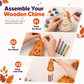 💥Hot Sale-50% OFF🎃Halloween Wooden Pumpkin Craft Kit | DIY Wind Chime