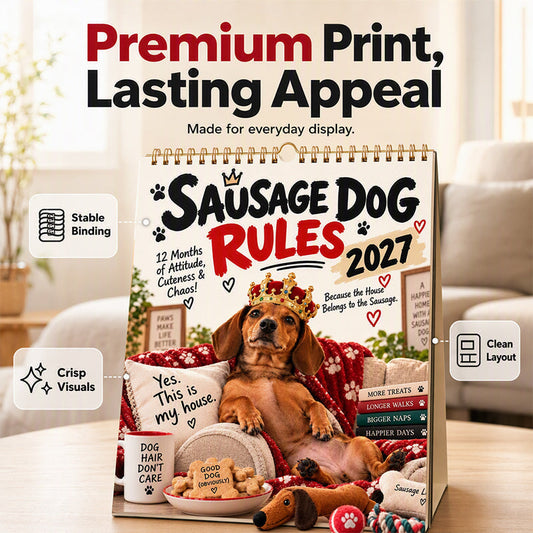🔥60% OFF📅🐕2027 Playful Dachshund Calendar