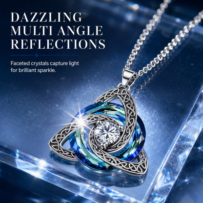 💫12 Months of Celtic Birthstone Trinity Knot Necklaces