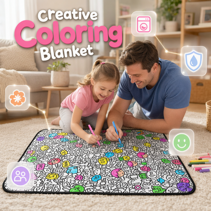 💕Gift Idea-50% OFF💕Family Bonding DIY Drawing Blanket