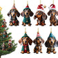 🎄7 pieces🐶 Dog Christmas tree ornament✨Hanging dog ornaments