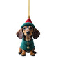 🎄7 pieces🐶 Dog Christmas tree ornament✨Hanging dog ornaments