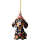 🎄7 pieces🐶 Dog Christmas tree ornament✨Hanging dog ornaments