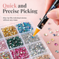 🎁Halloween Hot Sale 50% OFF🎃24‑Grid Nail Art Rhinestone Set, Mixed Color Flat‑Back Crystals Gems for DIY Manicure & Nail Decorations