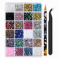 24-Grid Nail Art Rhinestone Set