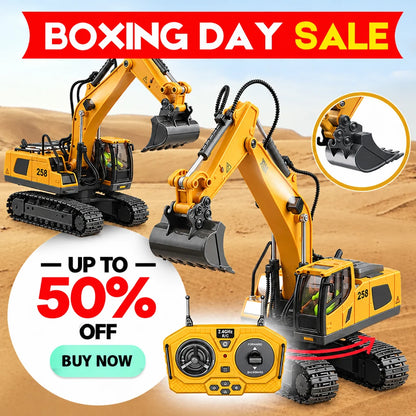 🥳2026 HOT SALE🥳💞50K+ SOLD! 🚜🎮 50% OFF! RC Excavator Toy – realistic construction play, durable & precise control. Perfect gift for all ages! 🎁💪