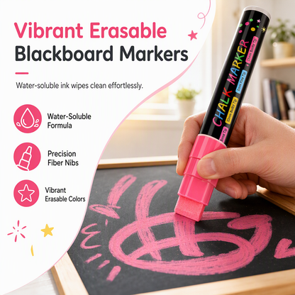 ⏳🔥LIMITED-TIME 73% OFF! 8 Colors Erasable Liquid Chalk Markers