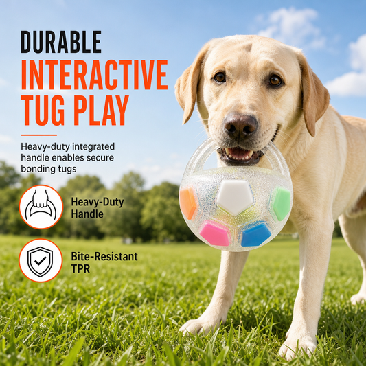 🔥Last Day-50% OFF🐶Interactive Dog Soccer Ball Toy with Grab Tabs