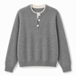 🌸Hot Sale 50% OFF💖Casual Mock Two Piece V Neck Knit Sweater with Button Details